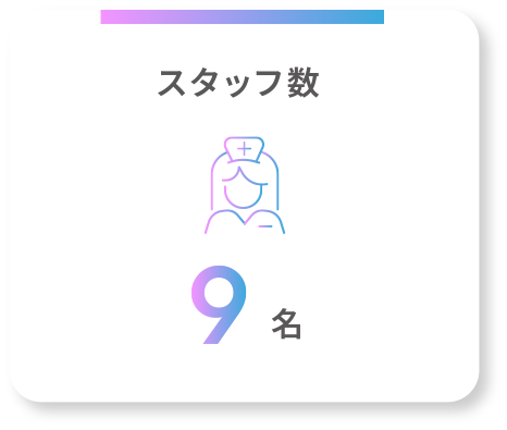 スタッフ数9人
